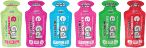 e-Gel Electrolyte Energy Gel has six great flavors!
