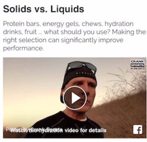 Why liquids like energy gels are a better choice