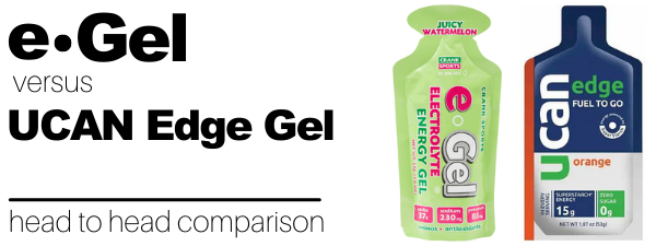 UCAN Edge Energy Gel comparison