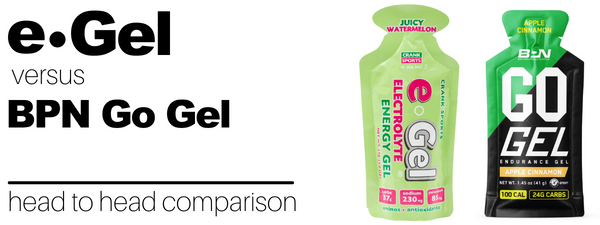 BPN Go Gel vs e-Gel Energy Gel Comparison