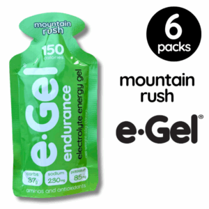 e-Gel Endurance Energy Gel Mountain Rush 6 pack box