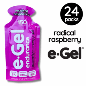 e-Gel Endurance Energy Gel Radical Raspberry 24 pack box