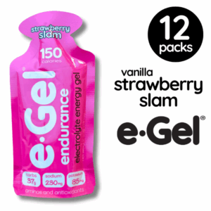e-Gel Endurance Energy Gel Strawberry Slam 12 pack box