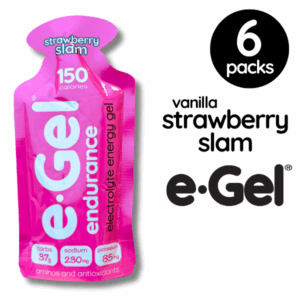 e-Gel Endurance Energy Gel Strawberry Slam 6 pack box