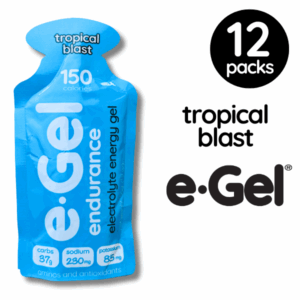 e-Gel Endurance Energy Gel Tropical Blast 12 pack box