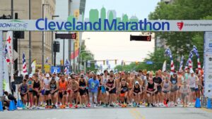 Cleveland Marathon e-Gel official on course energy gel