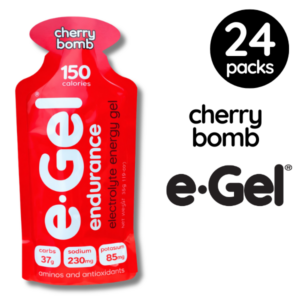 e-Gel Endurance Energy Gel Cherry Bomb 24 pack box
