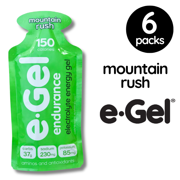 e-Gel Endurance Energy Gel Mountain Rush 6 pack box