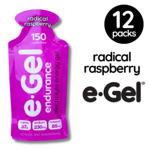 e-Gel Endurance Energy Gel Radical Raspberry 12 pack box