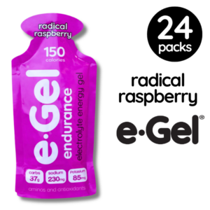 e-Gel Endurance Energy Gel Radical Raspberry 24 pack box