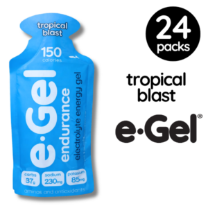 e-Gel Endurance Energy Gel Tropical Blast 24 pack box